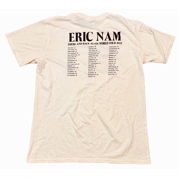 Eric Nam 2022 World Tour T-ShirBeige Size L Cotton Graphic Tee Unise - Picture 4 of 8